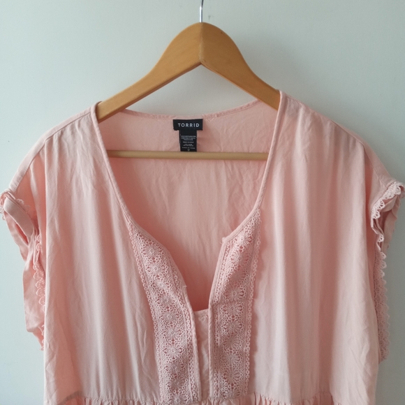 Torrid 2X Dolman Tiered Babydoll Top - Picture 5 of 10
